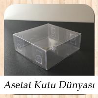 8x8x3 Ölçülü Asetat Kutu
