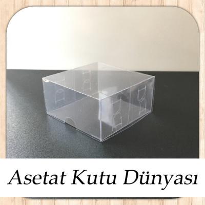 8x8x4 Ölçülü Asetat Kutu