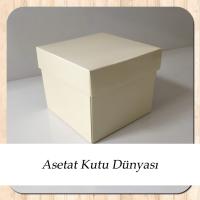 8x8x6.5 Krem Komple Karton Kutu