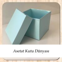 8x8x6.5 Mavi Komple Karton Kutu
