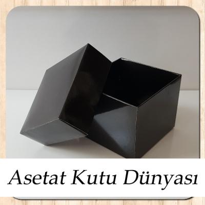 8x8x6.5 Siyah Komple Karton Kutu