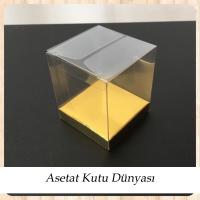 8x8x8 Altı Gold İç Yükseltici Karton Üstü Otomatik Kutu
