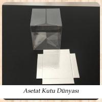 8x8x8 Altı Gümüş İç Yükseltici Karton Üstü Otomatik Kutu