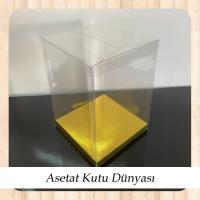 9x9x15 Altı Gold İç Yükseltici Karton Üstü Otomatik Kutu