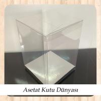 9x9x15 Altı Gümüş İç Yükseltici Karton Üstü Otomatik Kutu