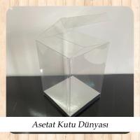 9x9x15 Altı Gümüş İç Yükseltici Karton Üstü Otomatik Kutu