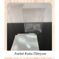 9x9x15 Altı Gümüş İç Yükseltici Karton Üstü Otomatik Kutu