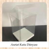 9x9x15 Altı Beyaz İç Yükseltici Karton Üstü Otomatik Kutu