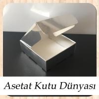9x9x3 Gümüş Pencereli Karton Kutu