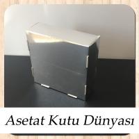 9x9x3 Gümüş Pencereli Karton Kutu