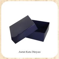 9x9x3 Lacivert Komple Karton Kutu