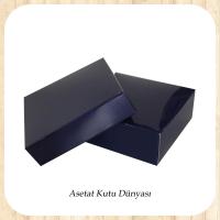9x9x3 Lacivert Komple Karton Kutu