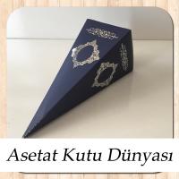 Lacivert Külah ( Gümüş Saray Desen )