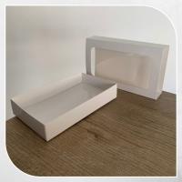 9x16x3 Düz Beyaz Pencereli Kutu